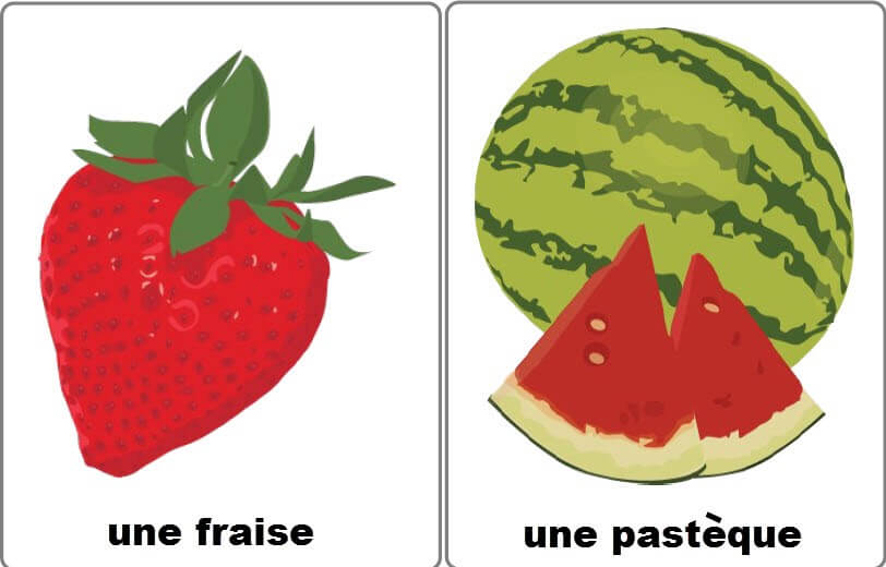 Игры для малышей на французском языке с карточками