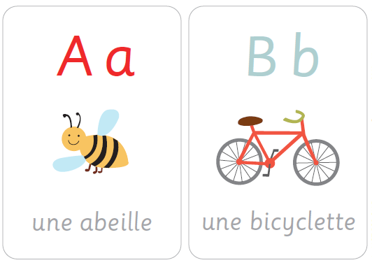 Карточки с французскими буквами для распечатки 1