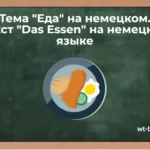 Тема «Еда» на немецком. Текст «Das Essen» на немецком языке